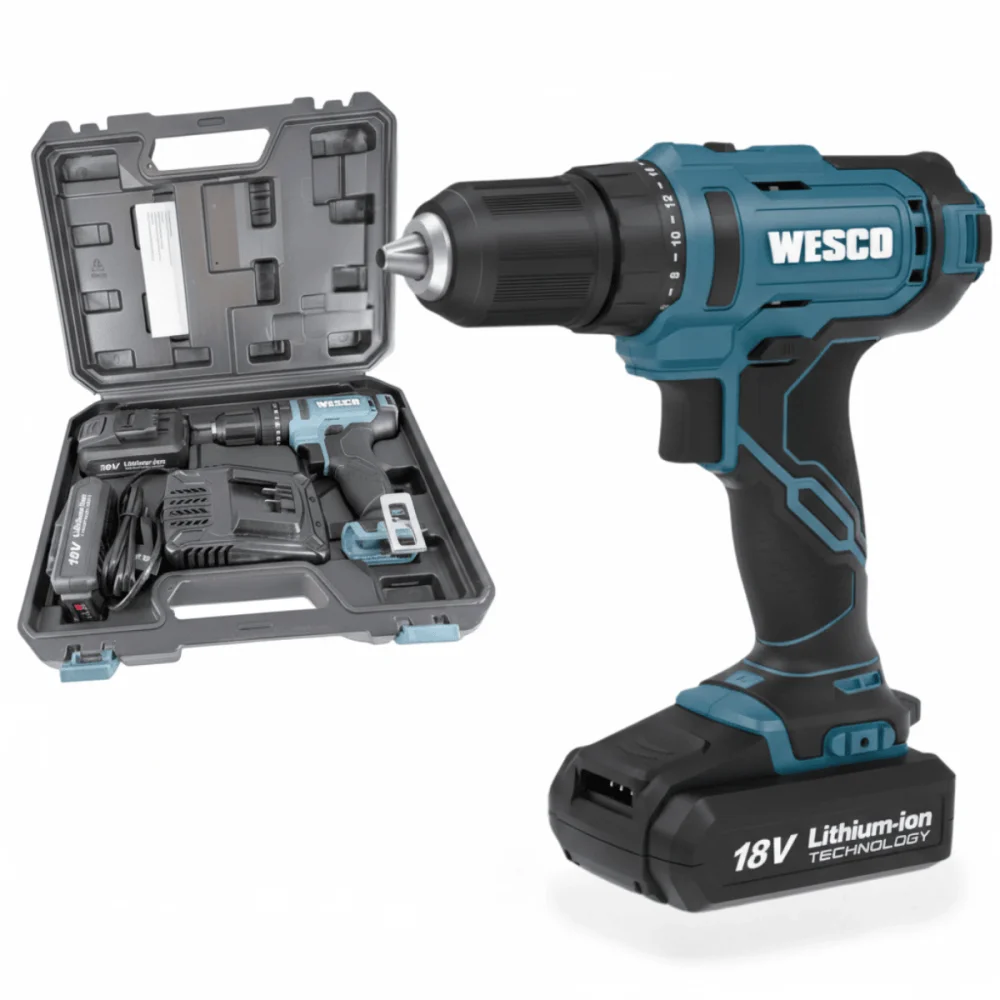 Parafusadeira Furadeira De Impacto 18V 2 Baterias WS2390K2 Wesco