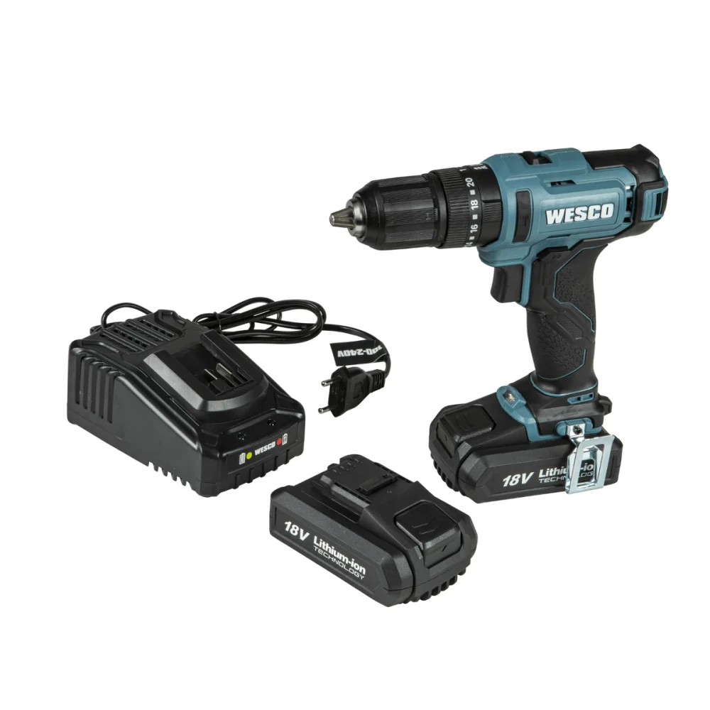 Parafusadeira Furadeira De Impacto 18V 2 Baterias WS2390K2 Wesco