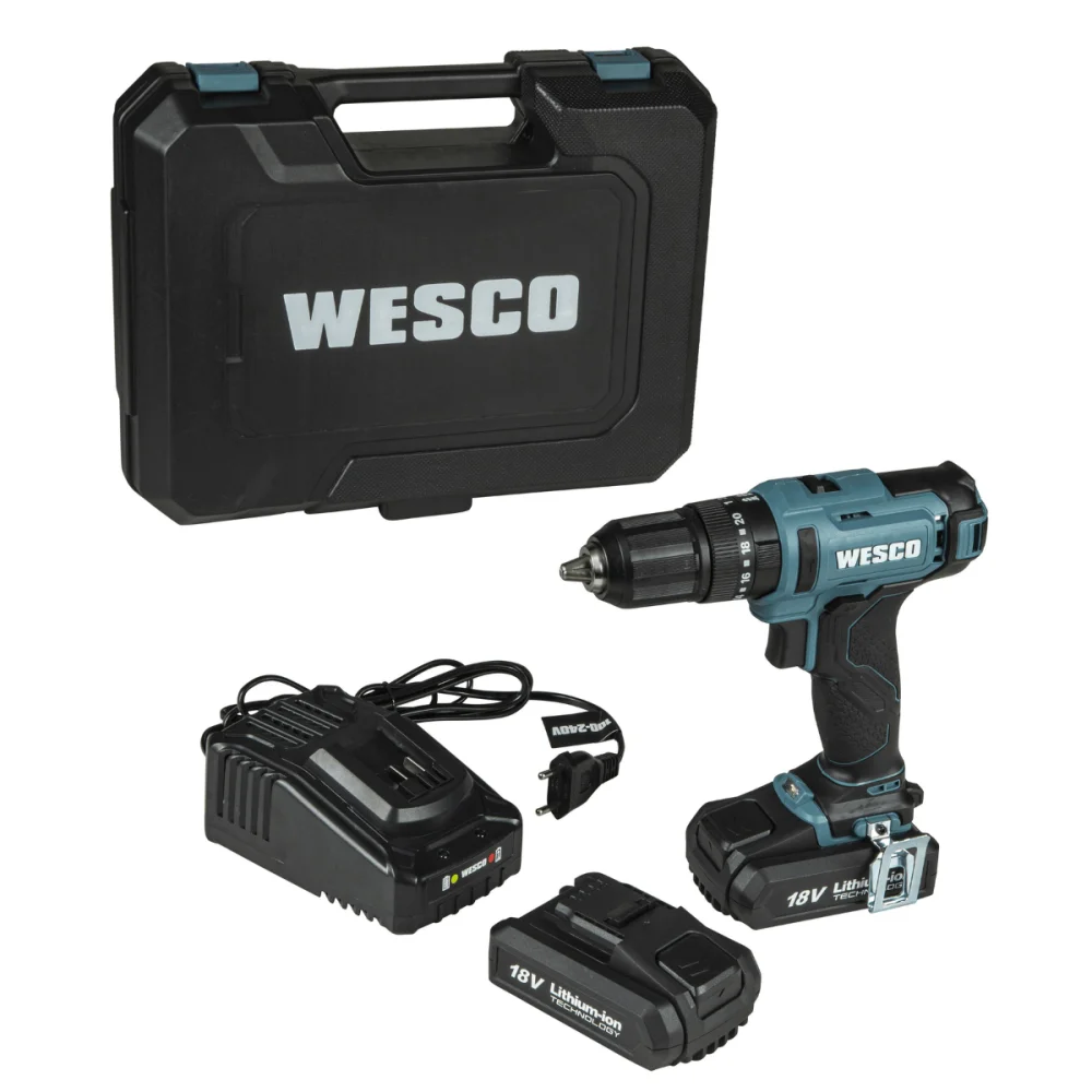 Parafusadeira Furadeira De Impacto 18V 2 Baterias WS2390K2 Wesco