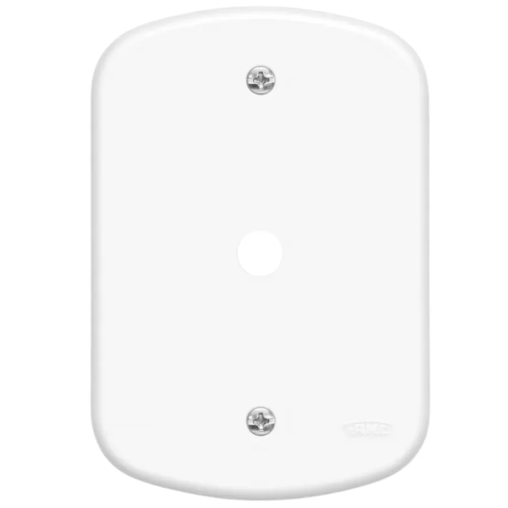 Placa 4x2 F6 Com Furo Saída Para Fio Blanc Ref 182 Fame