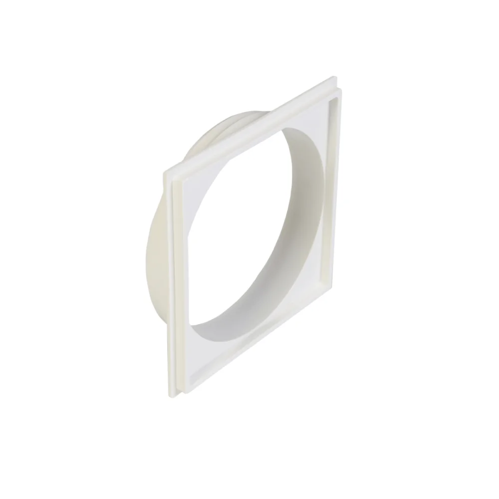 Porta Grelha Quadrada Branca 150mm Krona