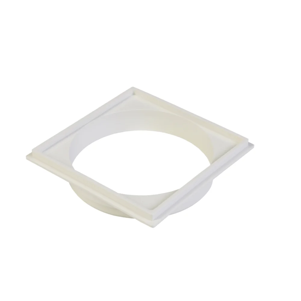 Porta Grelha Quadrada Branca 100mm Krona