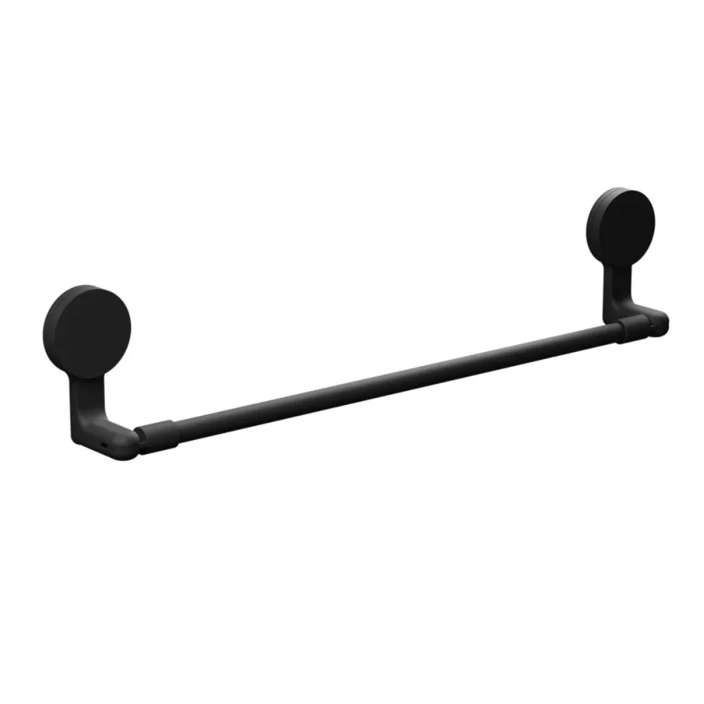 Kit Completo Para Banheiro Sem Furo 6 Peças Preto Fosco Astra