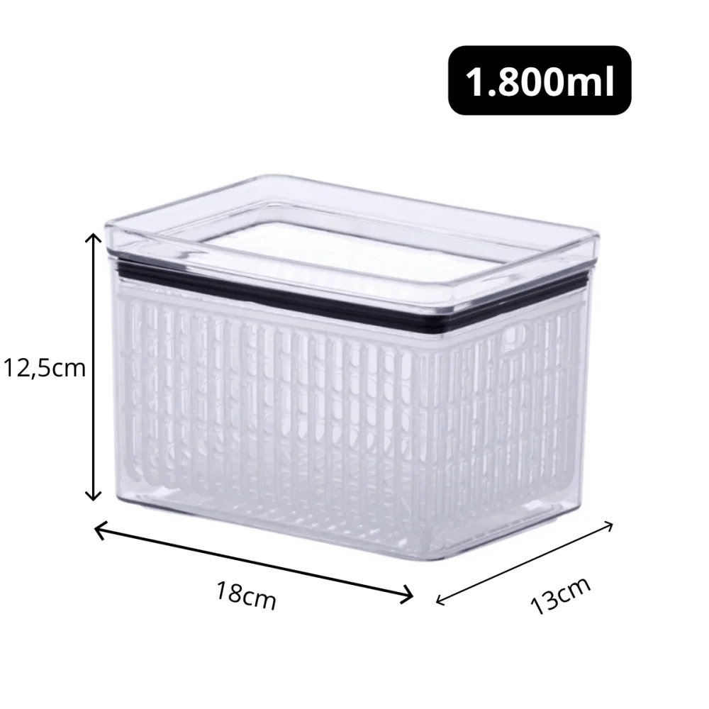 Pote Porta Tudo Fresh Hermético Lumini 1.800ml Paramount