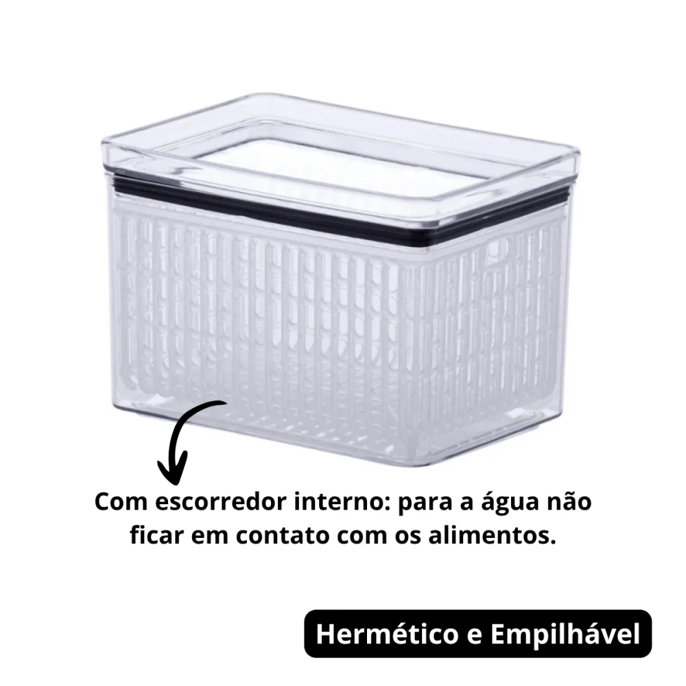 Pote Porta Tudo Fresh Hermético Lumini 1.800ml Paramount