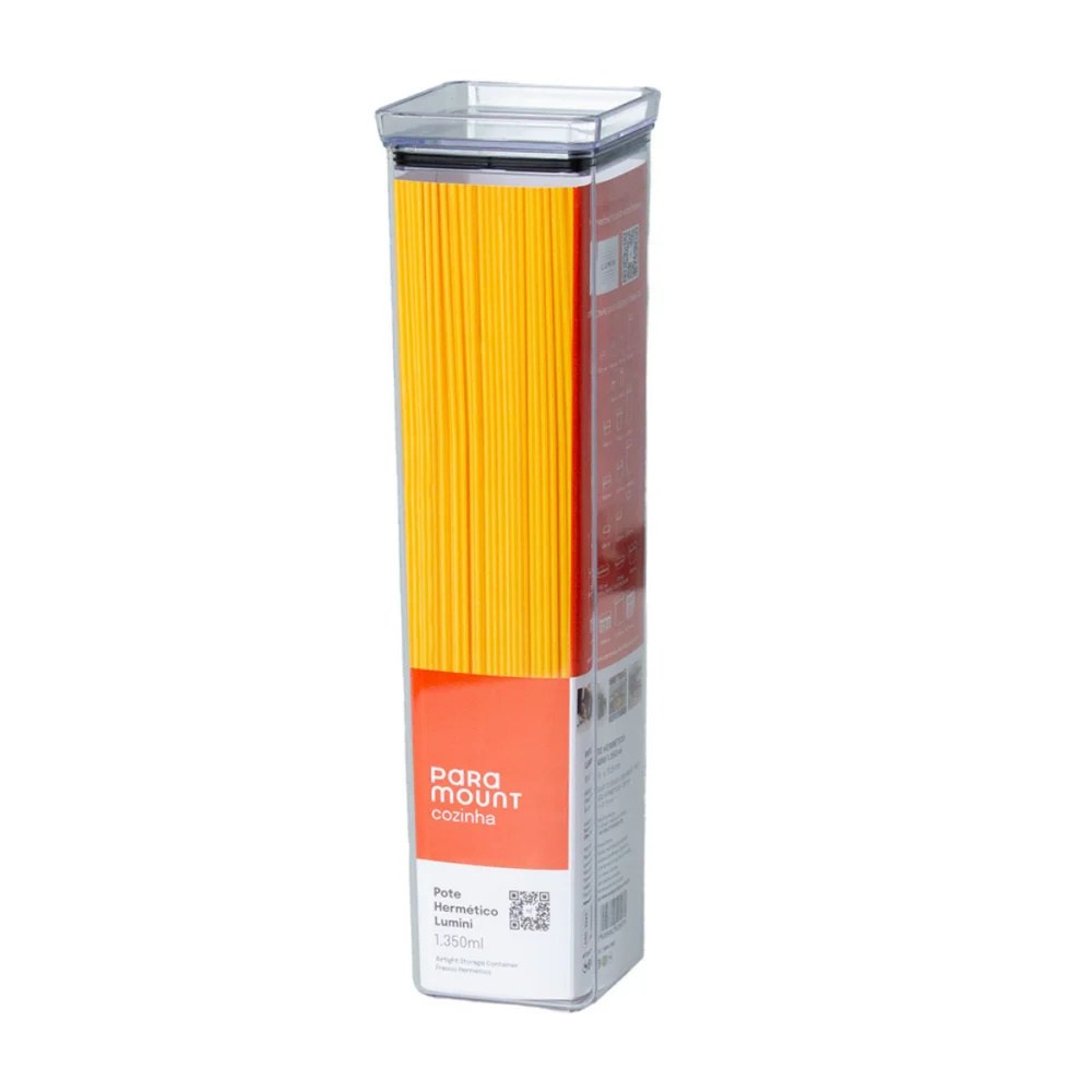 Pote Hermético Porta Macarrão 1350ml Lumini Paramount