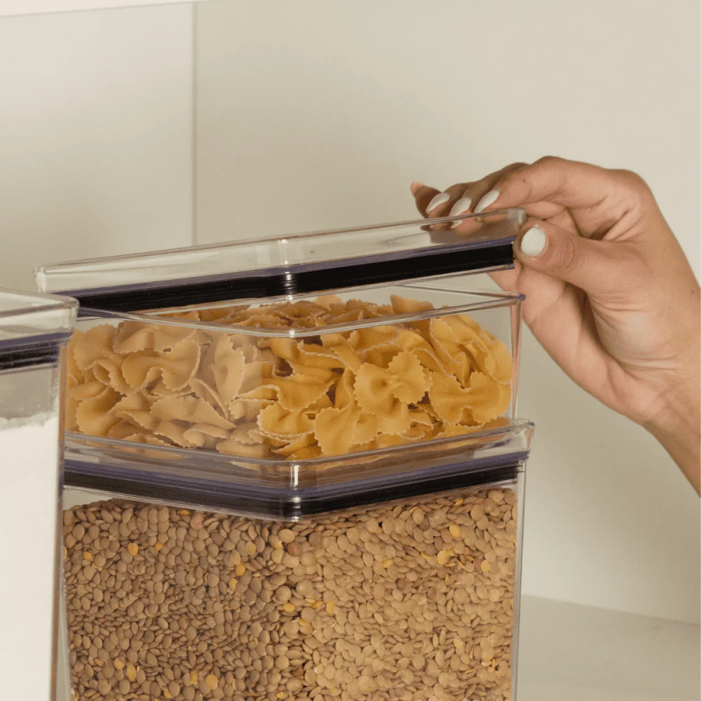 Pote Hermético Quadrado 1.060ml Lumini Cristal Paramount