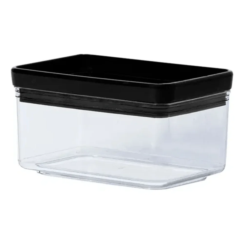 Pote Hermético Retangular Lumini Black 580ml Paramount