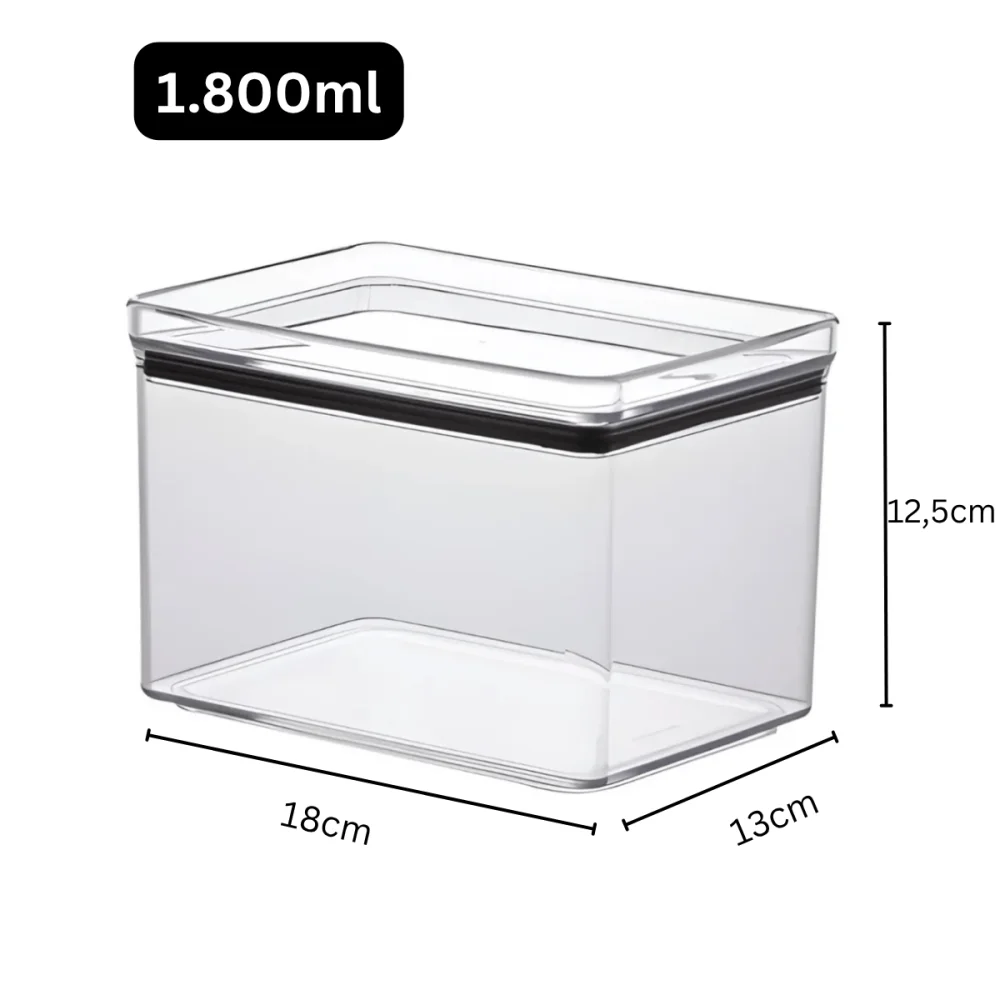 Pote Organizador Multiuso Hermético Lumini 1.800ml Paramount