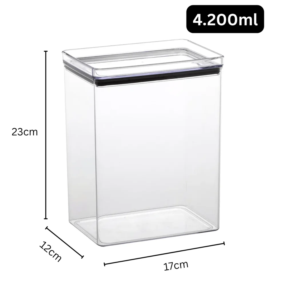 Pote Organizador Multiuso Hermético Lumini 4.200ml Paramount