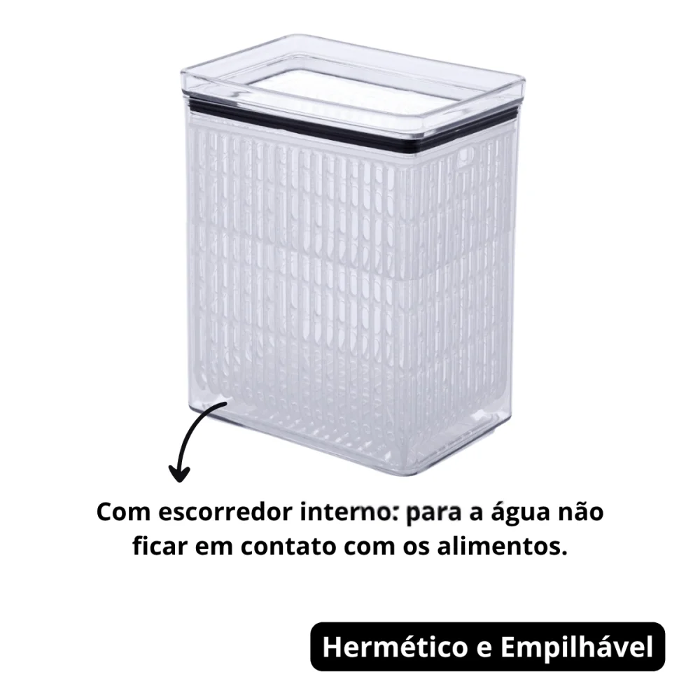 Pote Porta Tudo Fresh Hermético Lumini 4.200ml Paramount