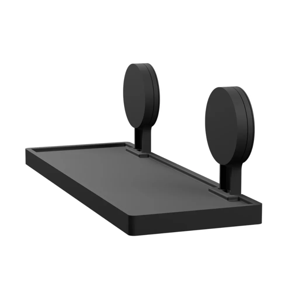 Kit Completo Para Banheiro Sem Furo 6 Peças Preto Fosco Astra