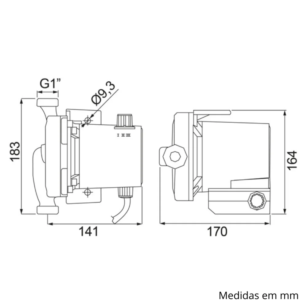 Pressurizador de Água PL20 350W 20mca Lorenzetti 220v
