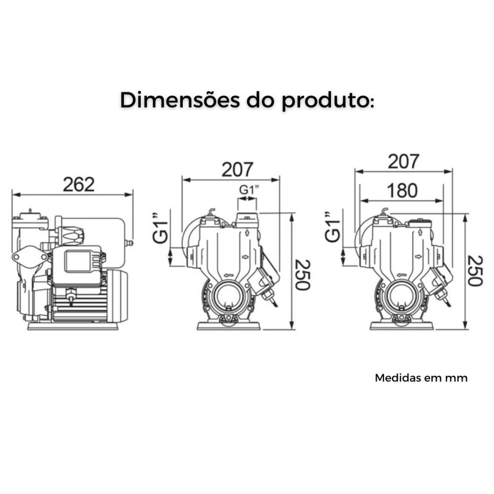 Pressurizador de Água PL400 P Lorenzetti 40mca Bivolt
