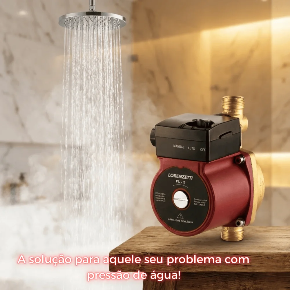 Pressurizador de Água PL9 120W 9mca Lorenzetti 220v