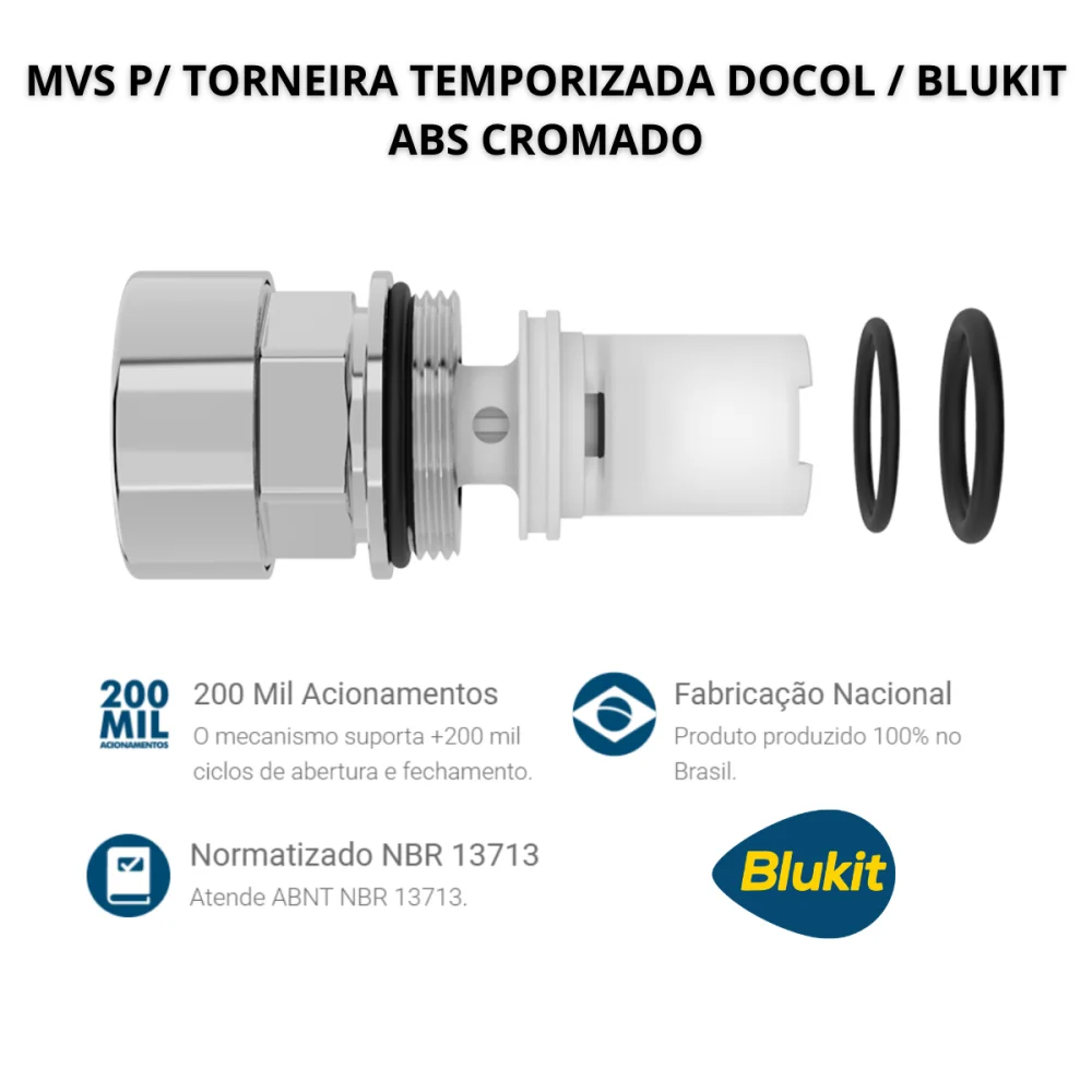 Reparo Torneira Docol Mesa Pressmatic Compact Blukit
