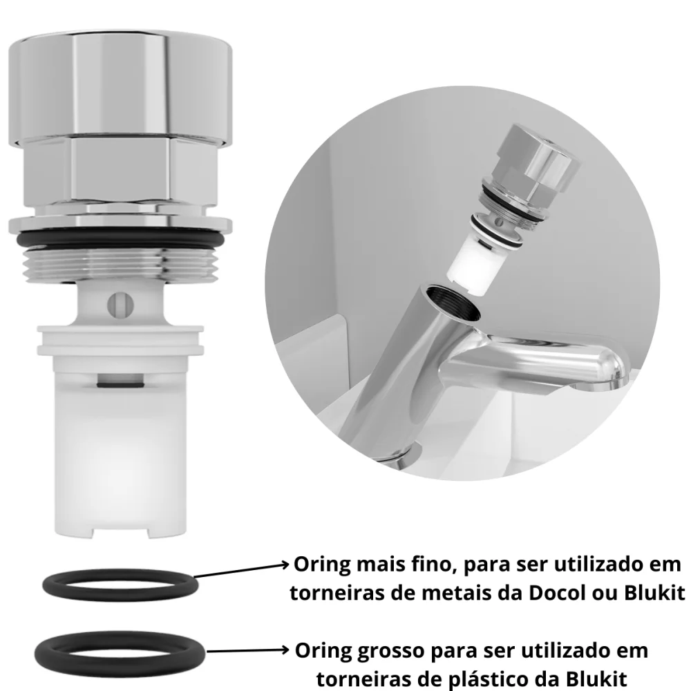 Reparo Torneira Docol Mesa Pressmatic Compact Blukit