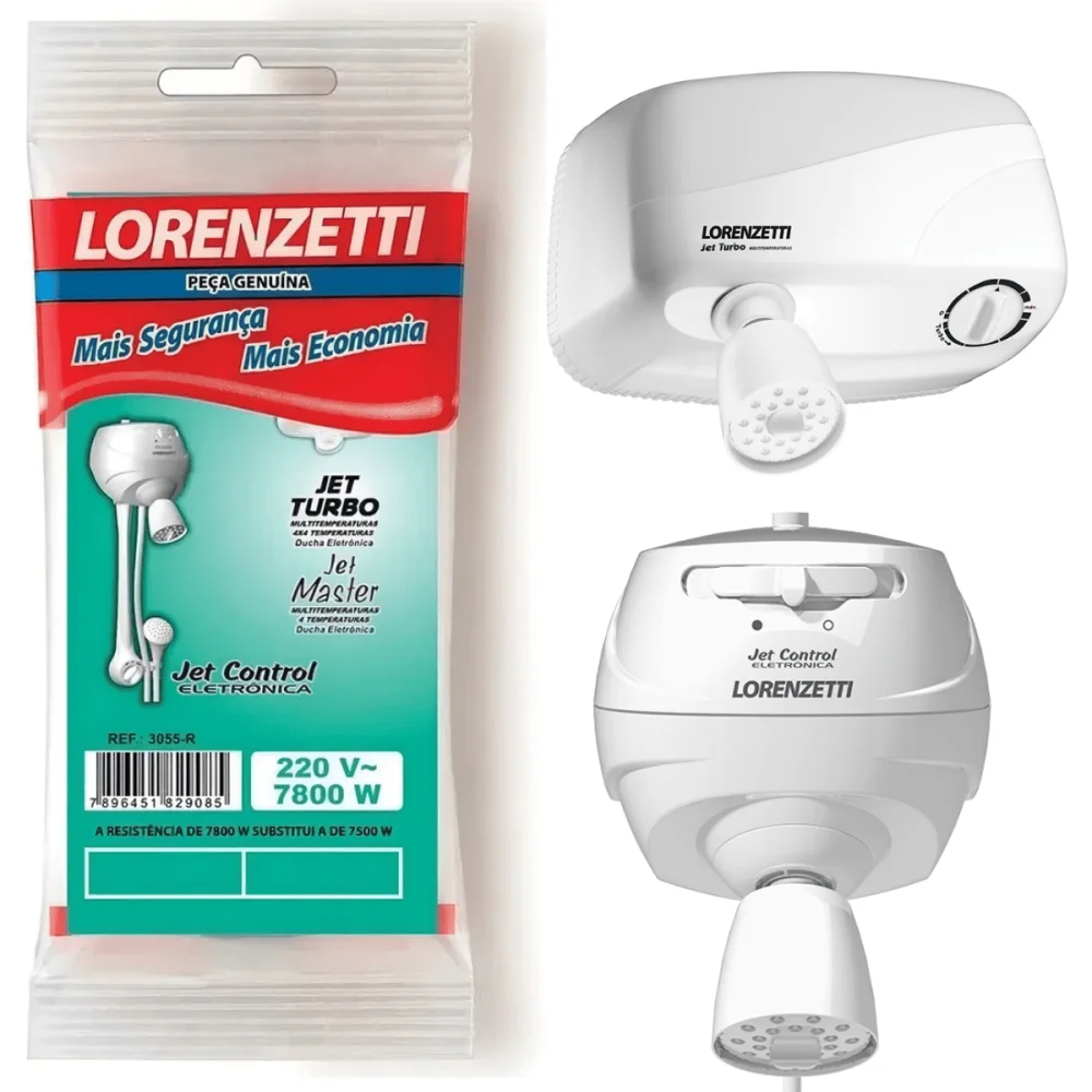 Resistência Jet Turbo Multitemp Ref 3055R 7800w 220v Lorenzetti