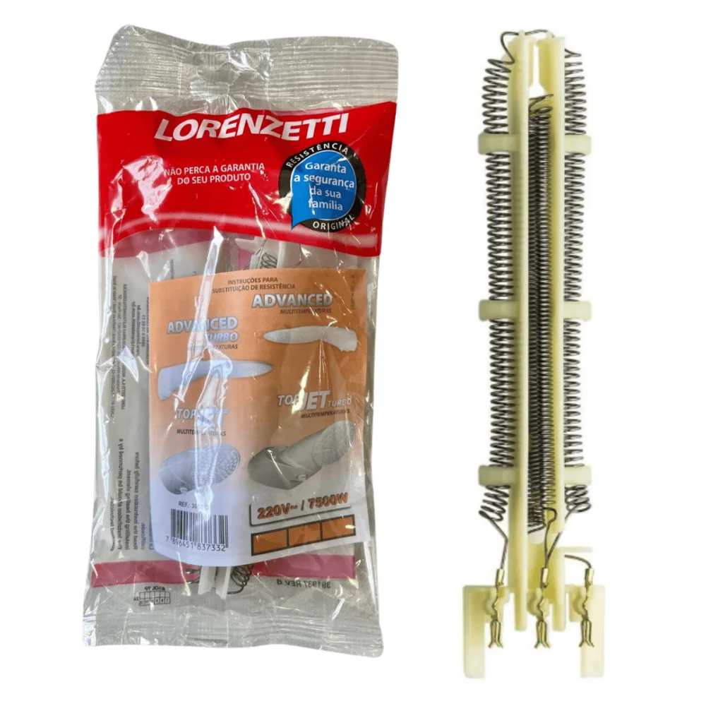 Resistência Para Chuveiro Advanced e Top Jet Multitemperaturas 220v x 7500w Lorenzetti