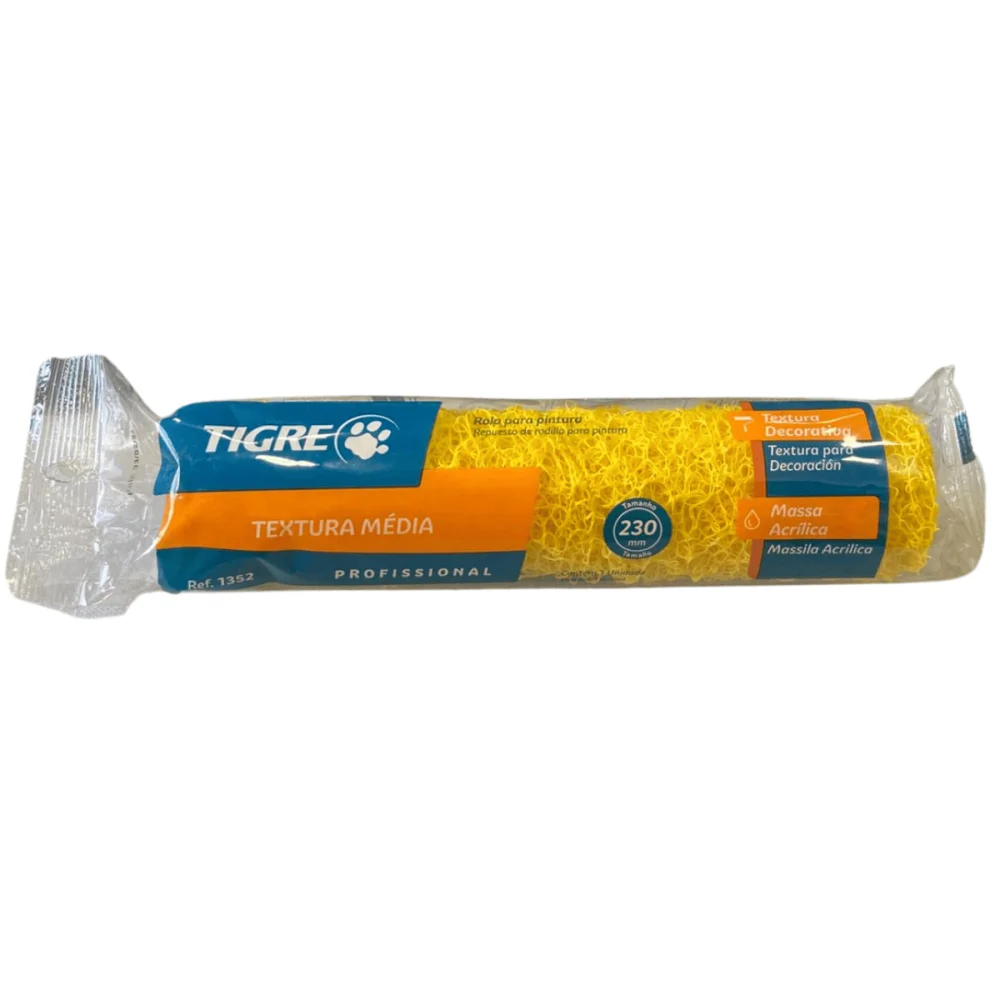 Rolo Para Textura 23cm Ref 1352 Tigre S/Garfo