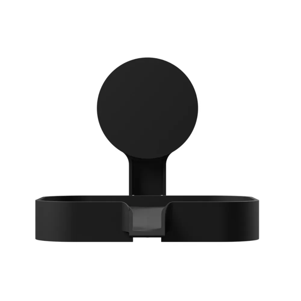 Saboneteira Com Adesivo Preto Fosco Astra