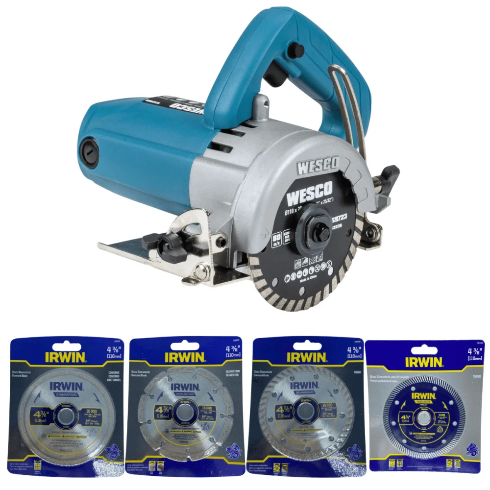 Serra Mármore WS3905 Wesco + 4 Discos Irwin