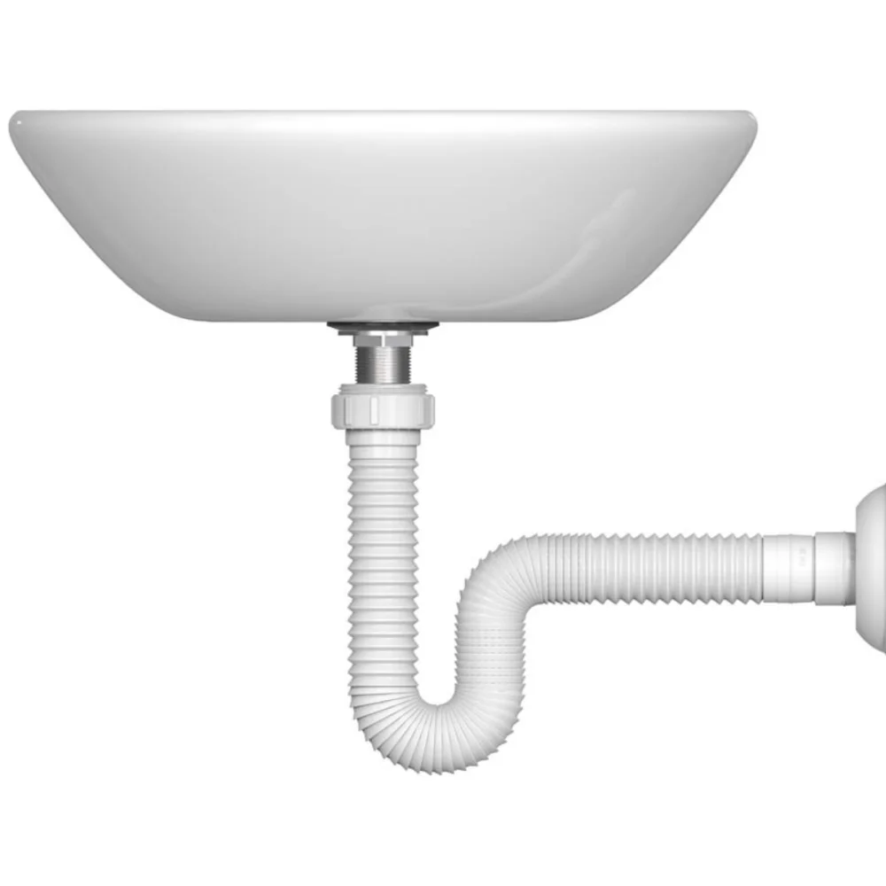 Sifão Tubo Extensivo Sanfonado Universal 70cm Branco Blukit
