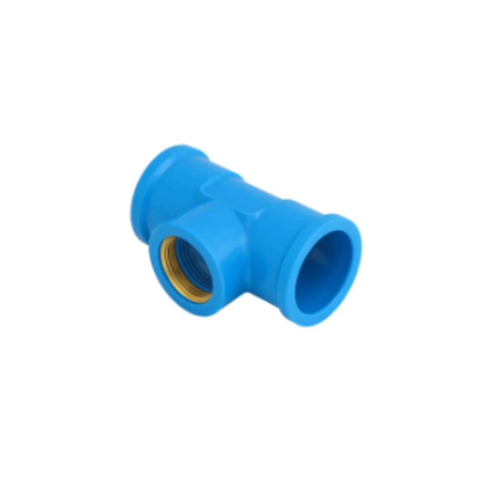 Te Soldável Com Bucha De Latão Para Água Azul 25x1/2 Krona