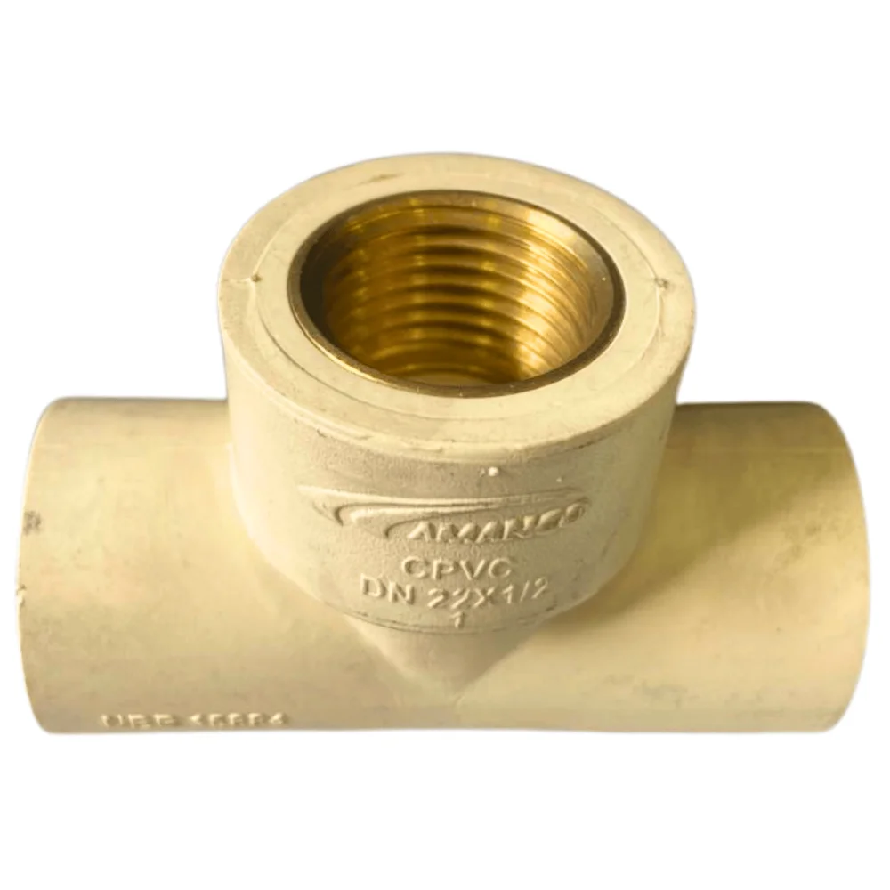 Te de Transição 22 x 1/2 Super CPVC Água Quente Amanco