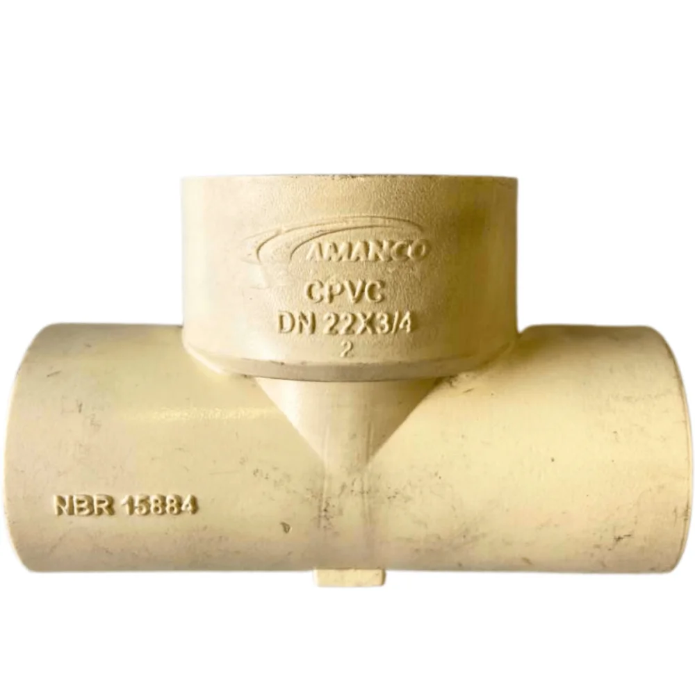 Te de Transição 22 x 3/4 Super CPVC Água Quente Amanco