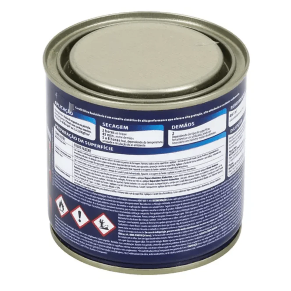 Tinta Esmalte Sintético Base Solvente Coralit Brilho Branco 225ml Coral