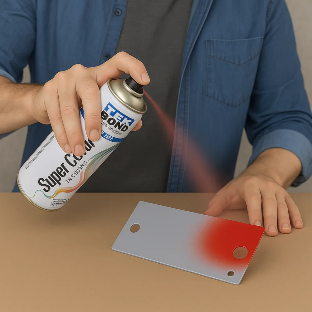 Tinta Spray Vermelha 350ml Tekbond Uso Geral Secagem Rápida