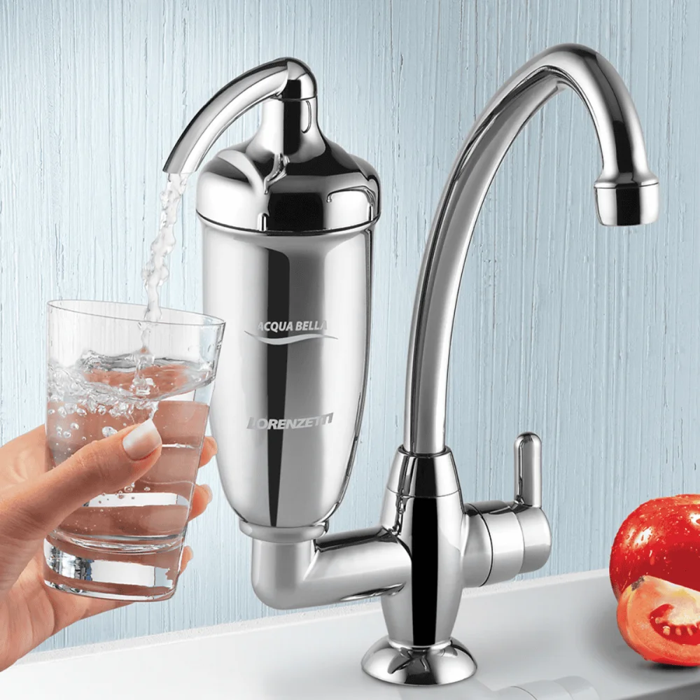Purificador de Água Com Torneira De Mesa Acqua Bella Cromada Lorenzetti