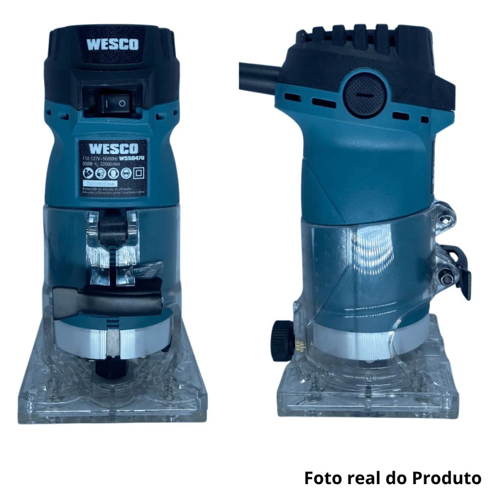 Tupia Laminadora 1/4" 6mm 500W 127v WS5047U Wesco