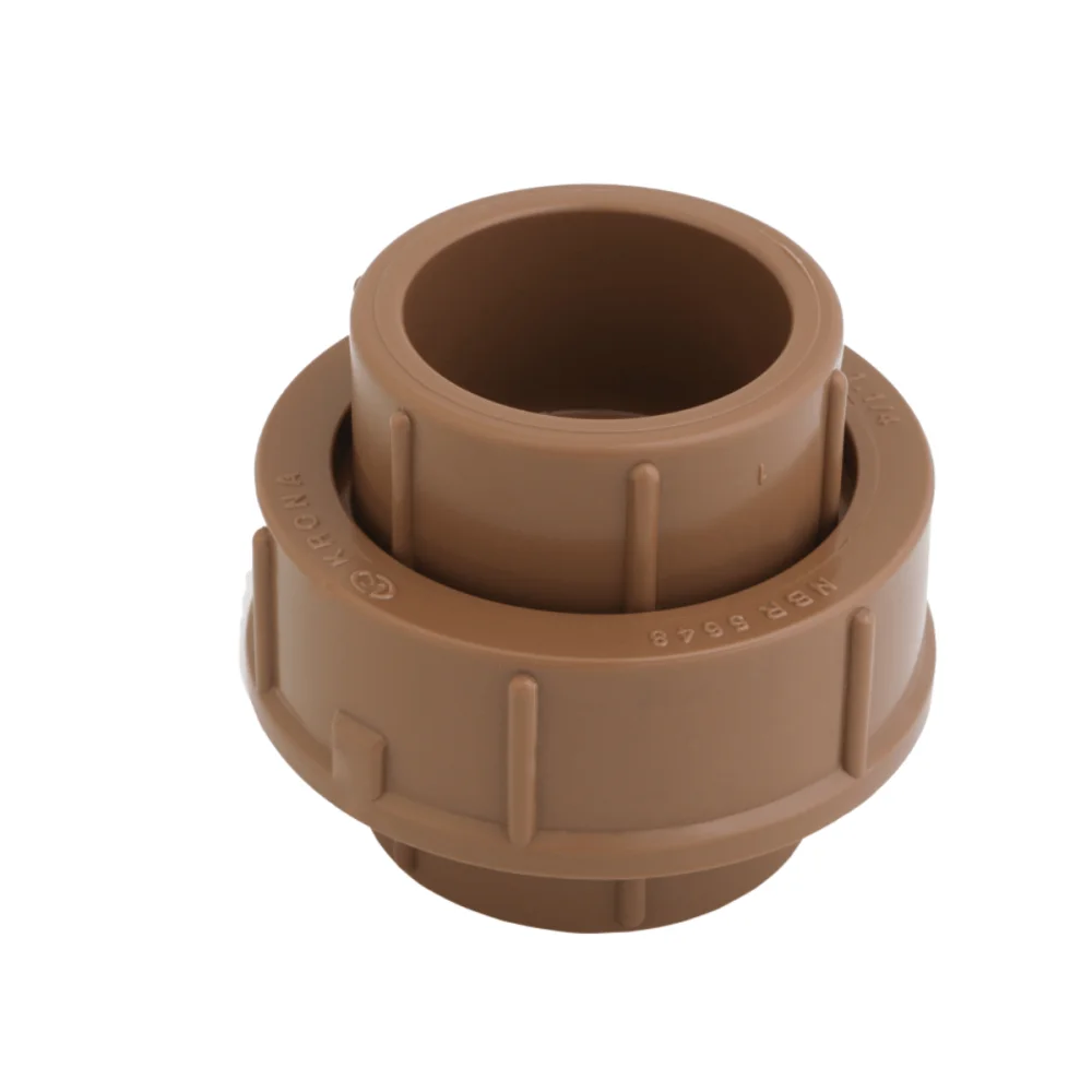 União Soldável PVC Para Água Fria 25mm Marrom Krona