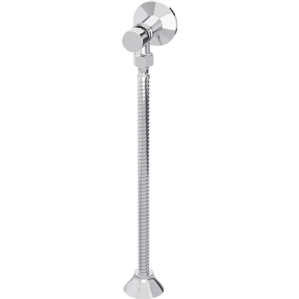 Válvula Para Mictório Cromado Com Canopla e Flexível 30cm Blukit