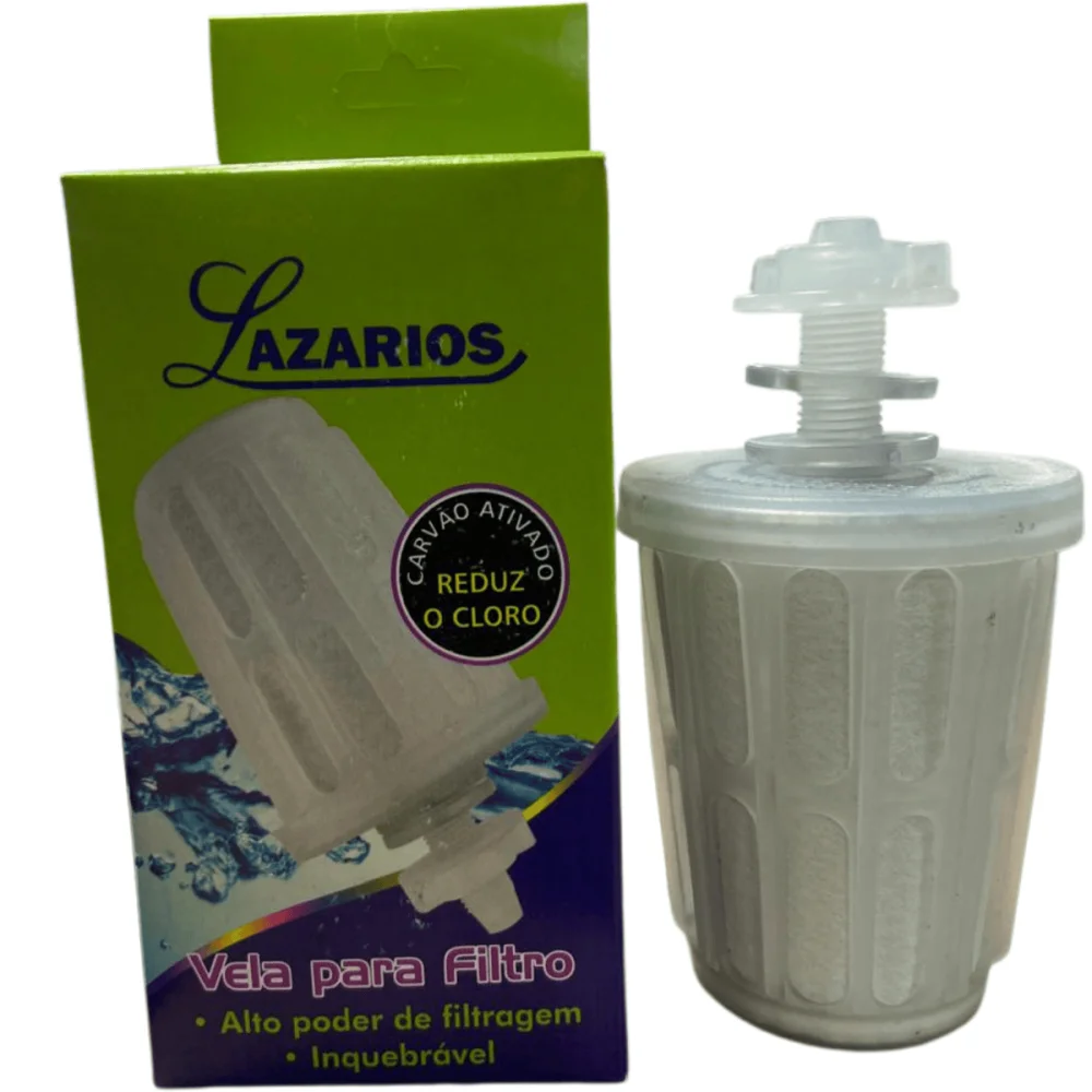 Kit Vela Para Filtro de Barro Com Carvão Ativado c/ 5 unidades