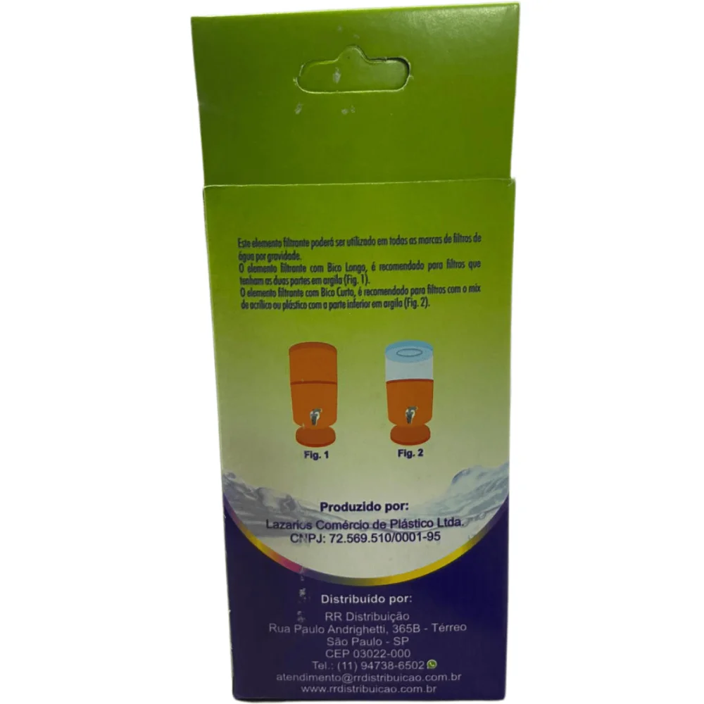 Kit Vela Para Filtro de Barro Com Carvão Ativado c/ 5 unidades