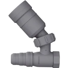 Adaptador Para Maquina de Lavar Roupa ou Louça Articulado 45º Cinza Com Retenção Blukit