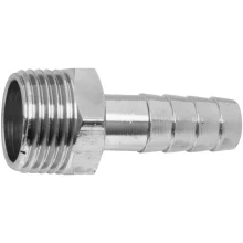 Adaptador Reto P/ Gás 1/2" BSP(M) x 3/8" TM Blukit