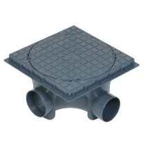 Caixa De Inspeção De Esgoto DN300 x 200mm x DN100 Com Tampa Krona