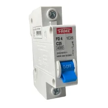 Disjuntor DIN Monopolar 1P 25A Curva C Fame