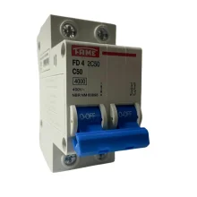 Disjuntor DIN Bipolar 2P 50A Curva C Fame