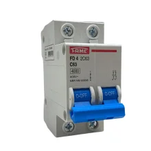 Disjuntor DIN Bipolar 2P 63A Curva C Fame