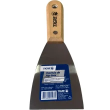 Espátula De Aço Inox 2.1/2" (63,5mm) Cb Madeira Ref.2153 Tigre