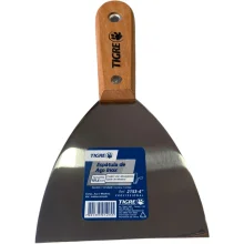 Espátula De Aço Inox 4" (101,6mm) Cb Madeira Ref.2153 Tigre
