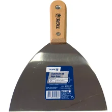 Espátula De Aço Inox 5" (127mm) Cb Madeira Ref.2153 Tigre