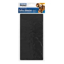 Feltro Adesivo Retangular 200x100mm Preto c/ 1 unidade Tekbond