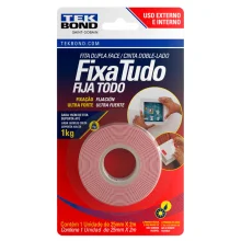 Fita Dupla Face Uso Externo Fixa Tudo 25mm x 2m Tekbond