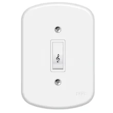 Pulsador 1 Tecla Campainha 10A/250v Blanc Ref 601 Fame